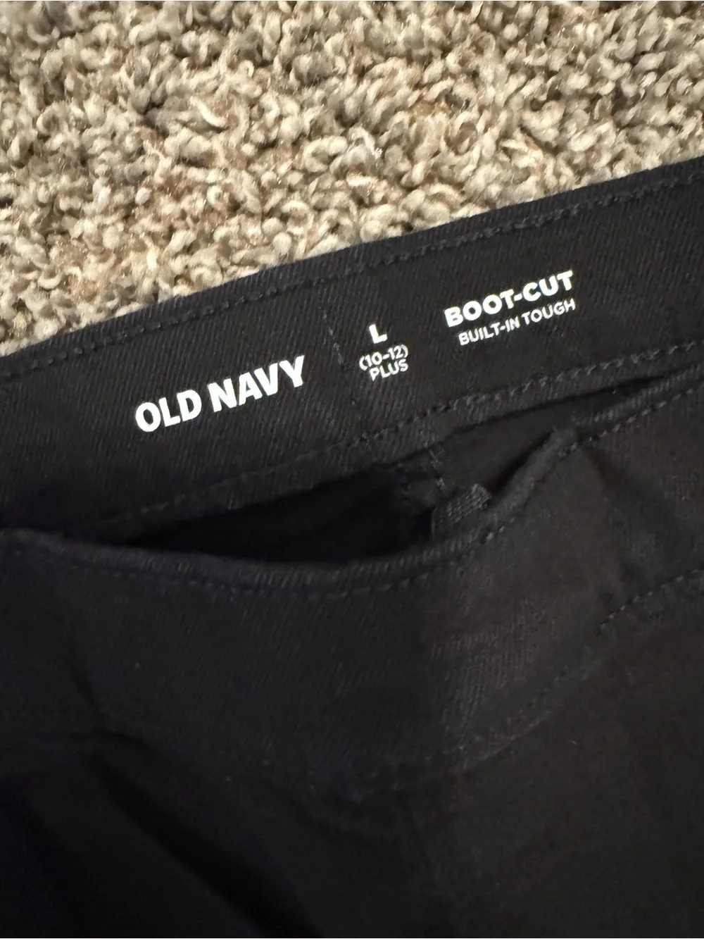 Old Navy Black Flare Wide-Leg Jeans L(10/12) plus